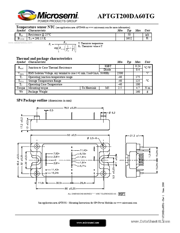 APTGT200DA60TG