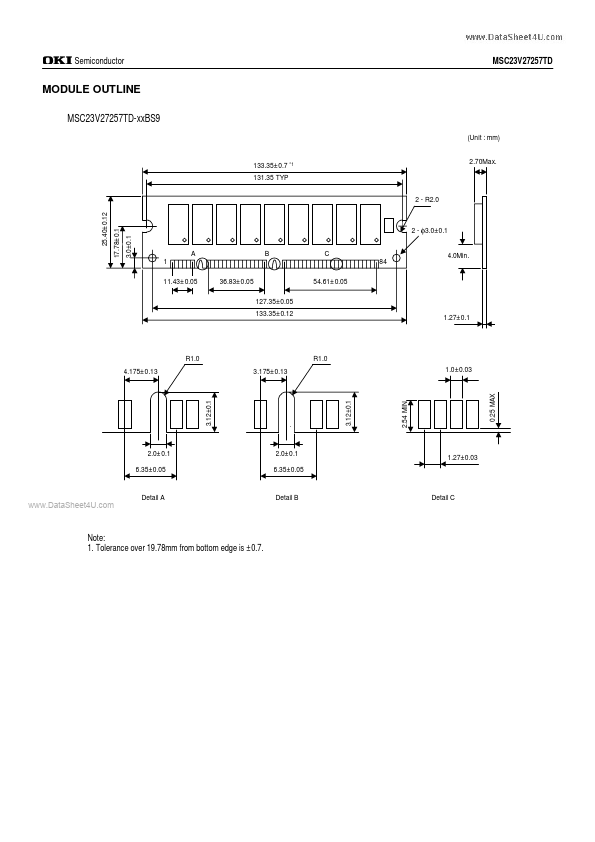 MSC23V27257TD-70BS9