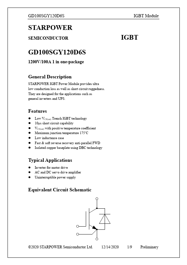 GD100SGY120D6S Datasheet Preview