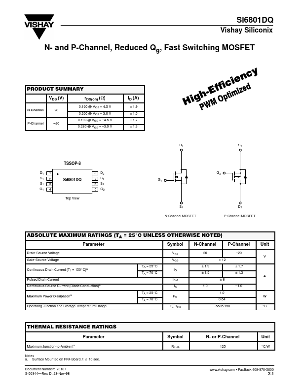 SI6801DQ