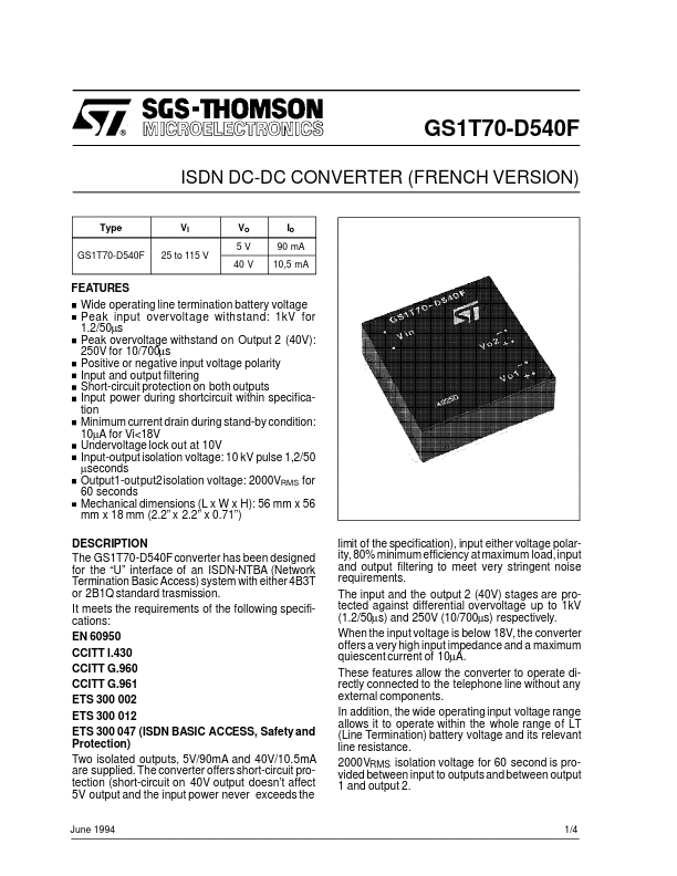 GS1T70-D540F