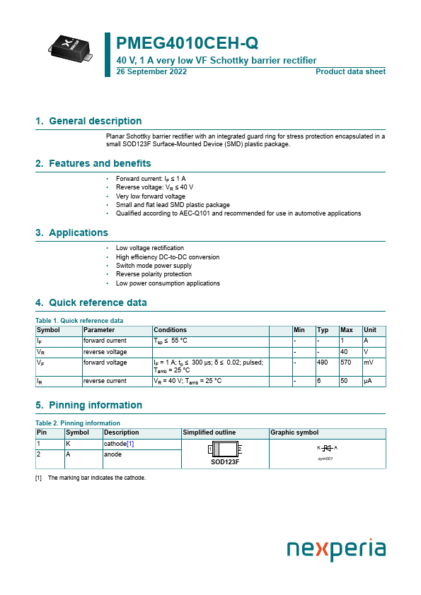 PMEG4010CEH-Q Datasheet Preview