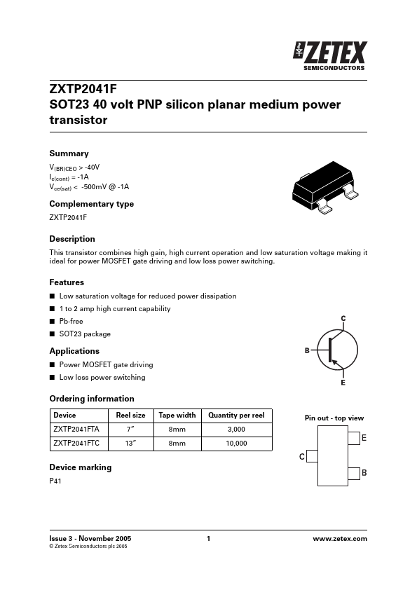 ZXTP2041F