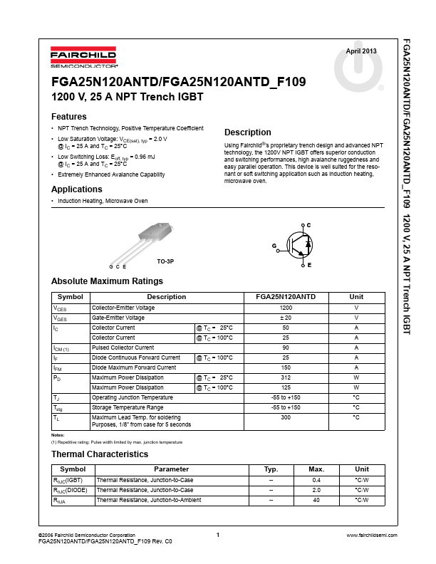 FGA25N120ANTD_F109