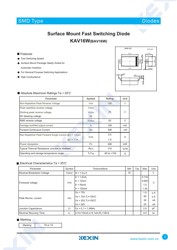 BAV16W