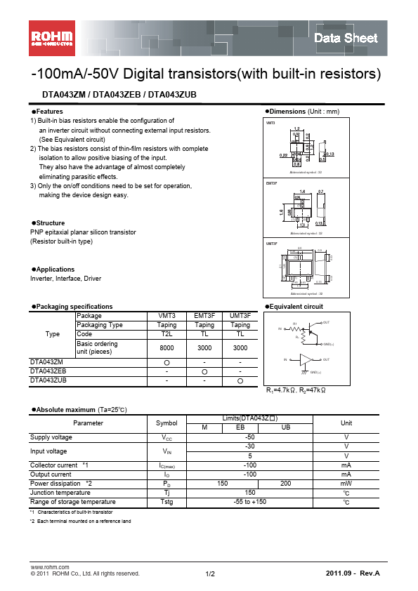 DTA043ZUB