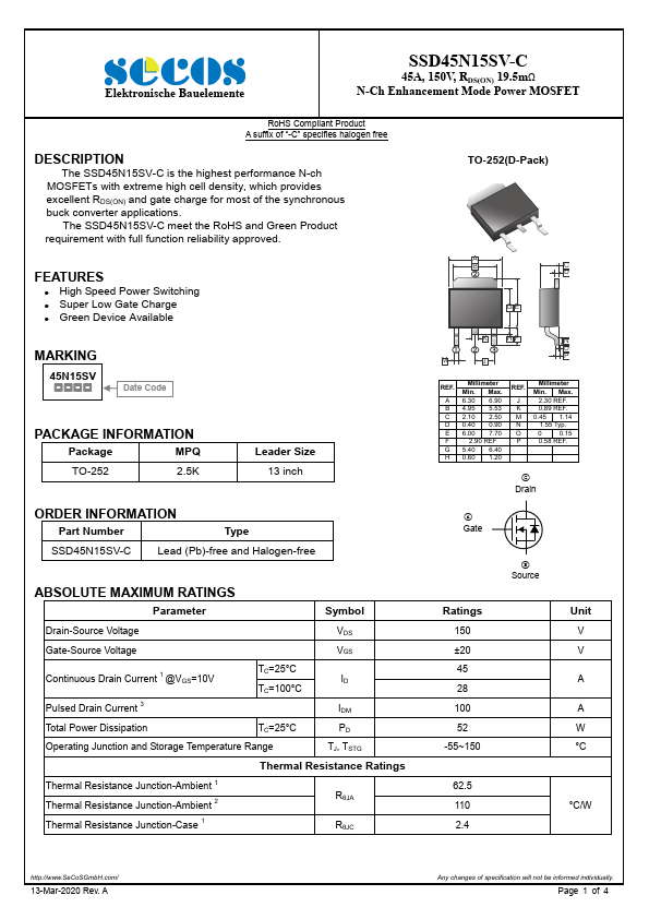 SSD45N15SV-C