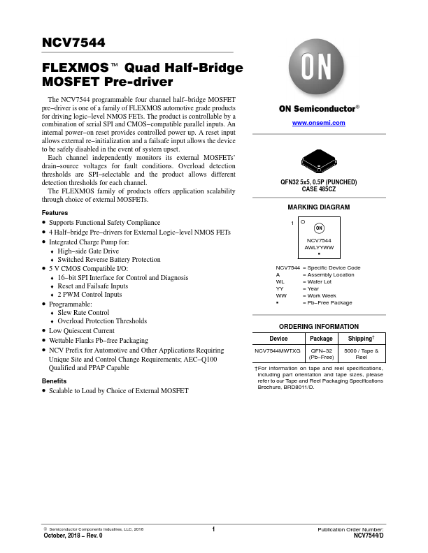 NCV7544 Datasheet Preview