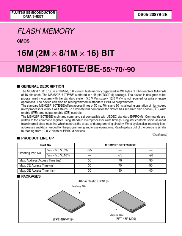 MBM29F160BE-55
