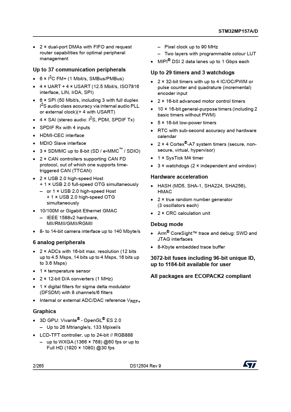 STM32MP157D page 2 preview