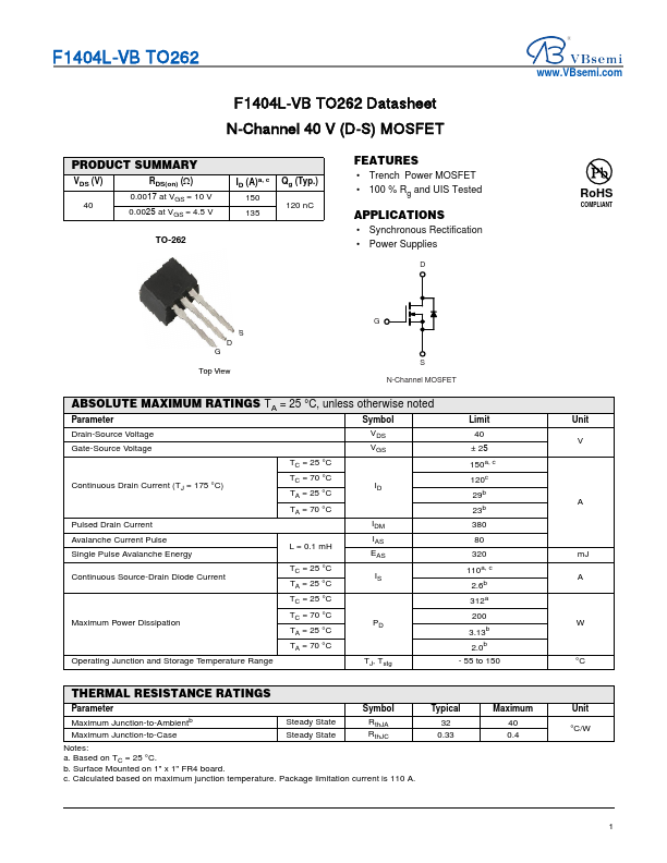 F1404L Datasheet Preview