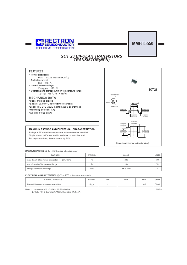 MMBT5550