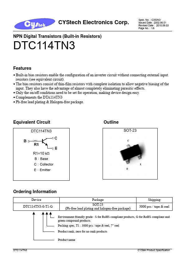 DTC114TN3