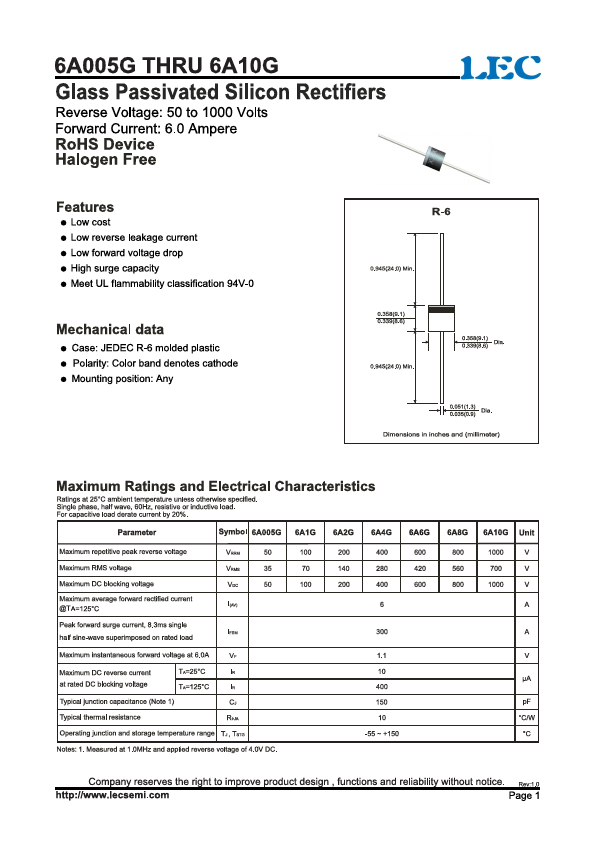 6A005G Datasheet Preview