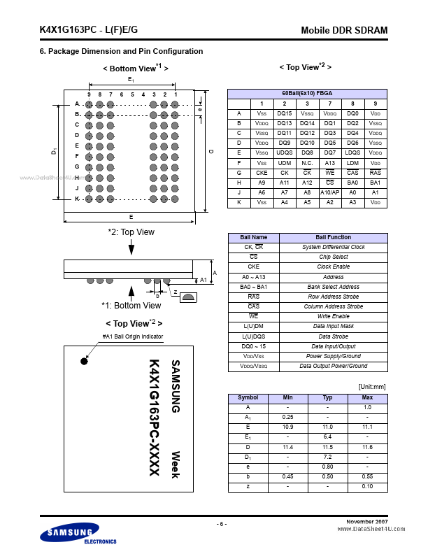 K4X1G163PC-LG