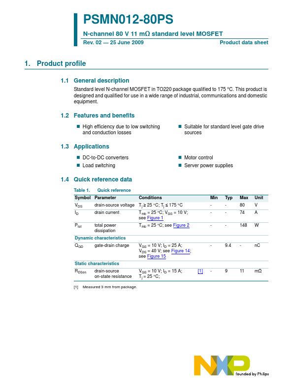 PSMN012-80PS