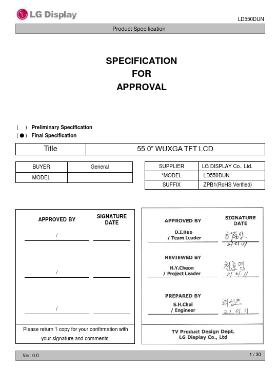 LD550DUN-ZPB1 Datasheet Preview