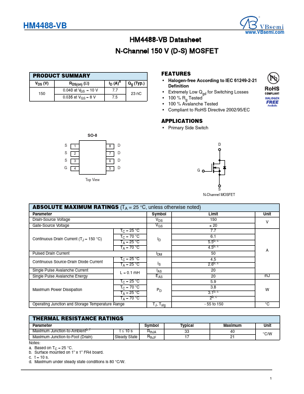 HM4488 Datasheet Preview