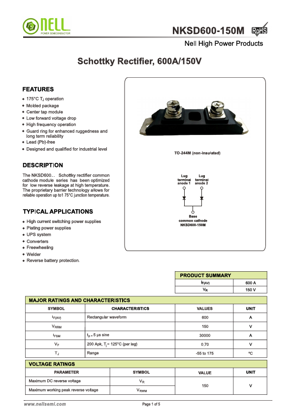 NKSD600-150M Datasheet Preview