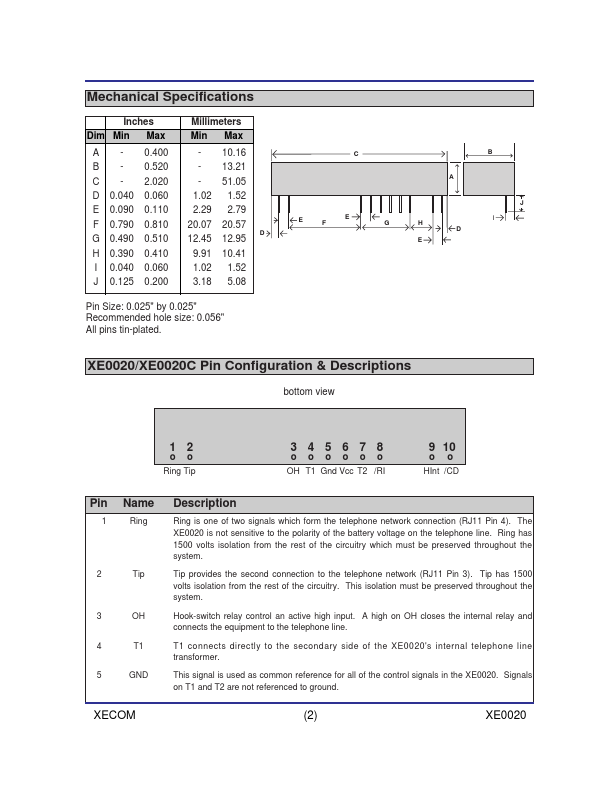 XE0020C