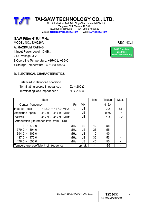 TA0526A