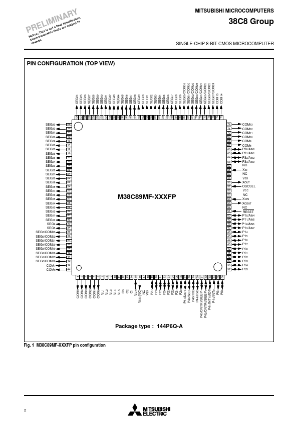 M38C86EC-XXXFP