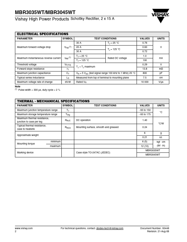 MBR3035WT