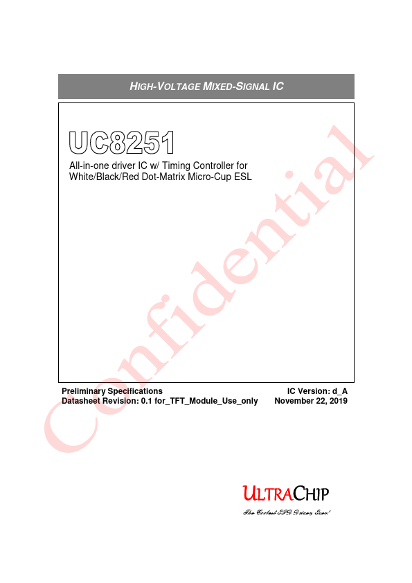 UC8251 Datasheet Preview