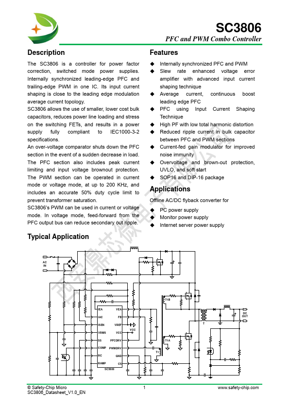 SC3806 Datasheet Preview