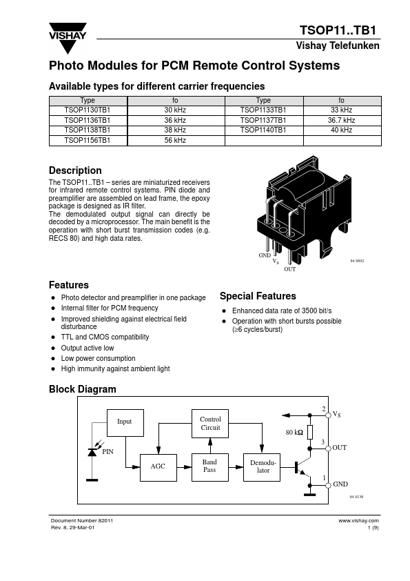 TSOP1233TB1