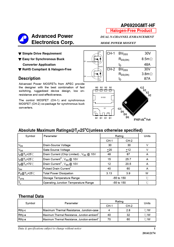 AP6920GMT-HF