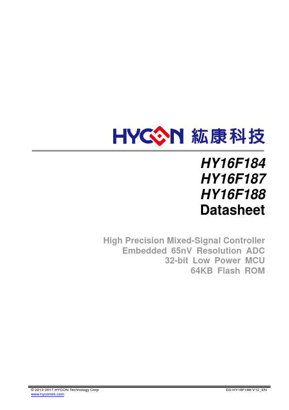 HY16F184 Datasheet Preview