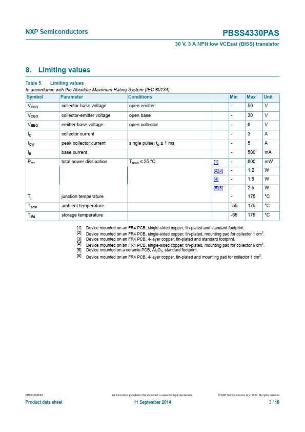 PBSS4330PAS