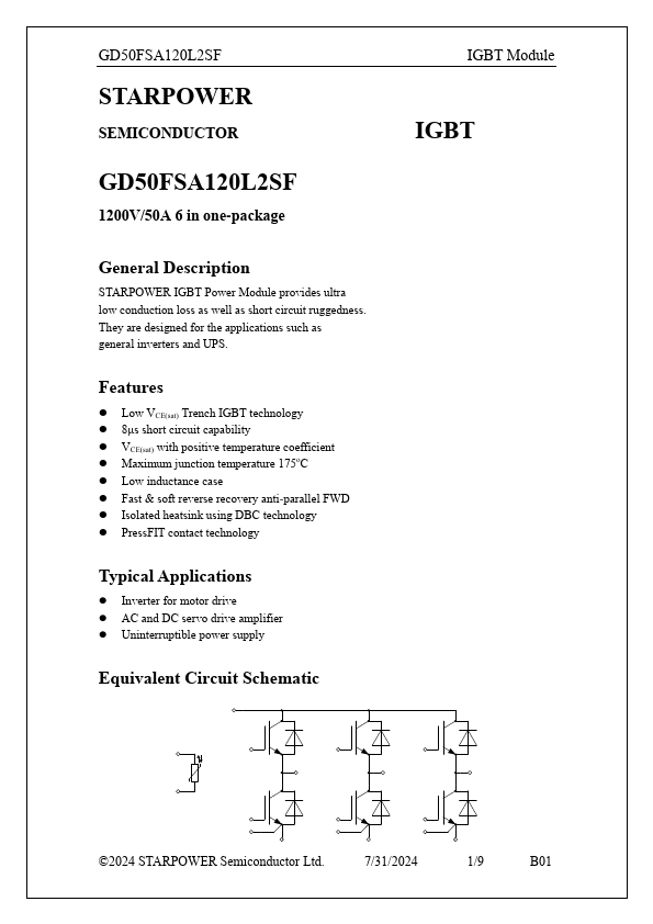 GD50FSA120L2SF Datasheet Preview
