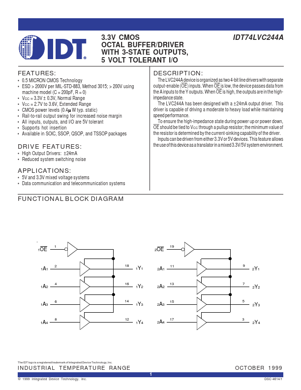 IDT74LVC244A