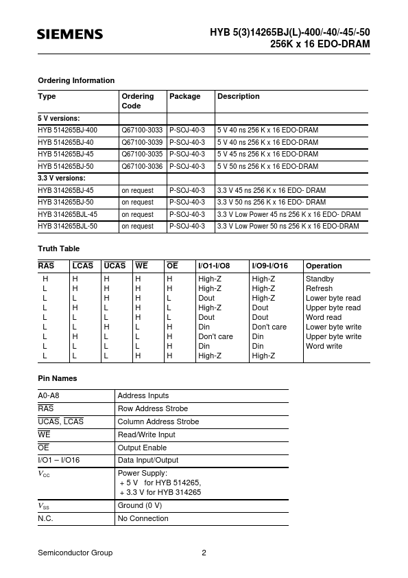 HYB314265BJL-45