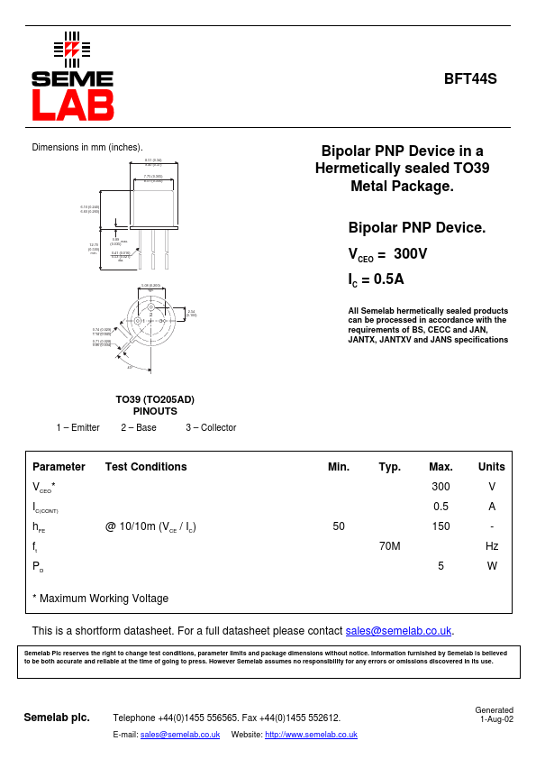 BFT44S