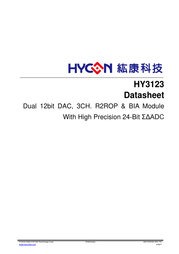 HY3123 Datasheet Preview