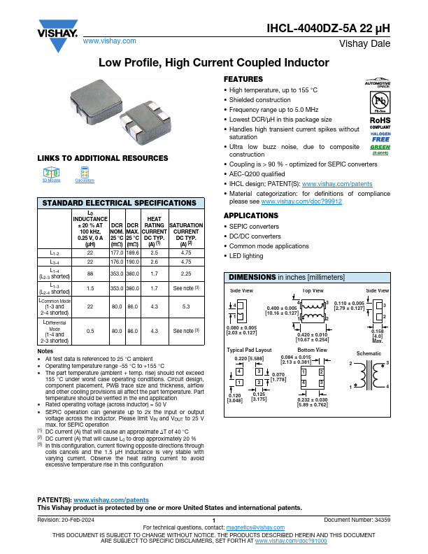 IHCL-4040DZ-5A22 Datasheet Preview