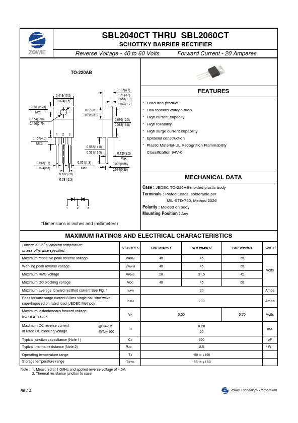 SBL2060CT