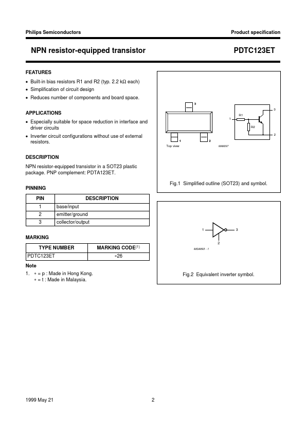 PDTC123ET