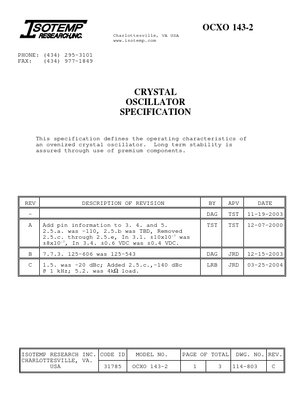 OCXO-143-2