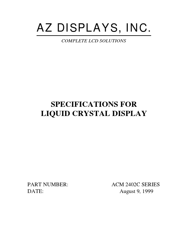 ACM2402C Datasheet Preview
