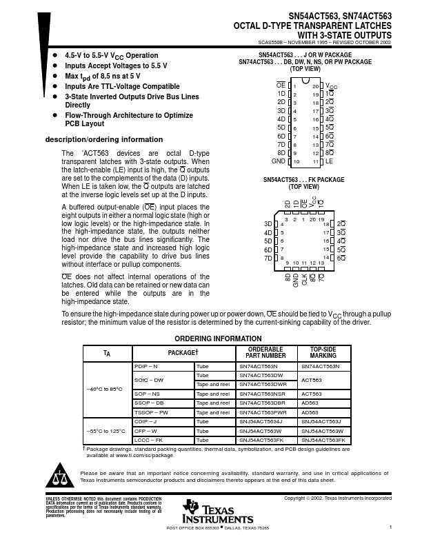 SN74ACT563