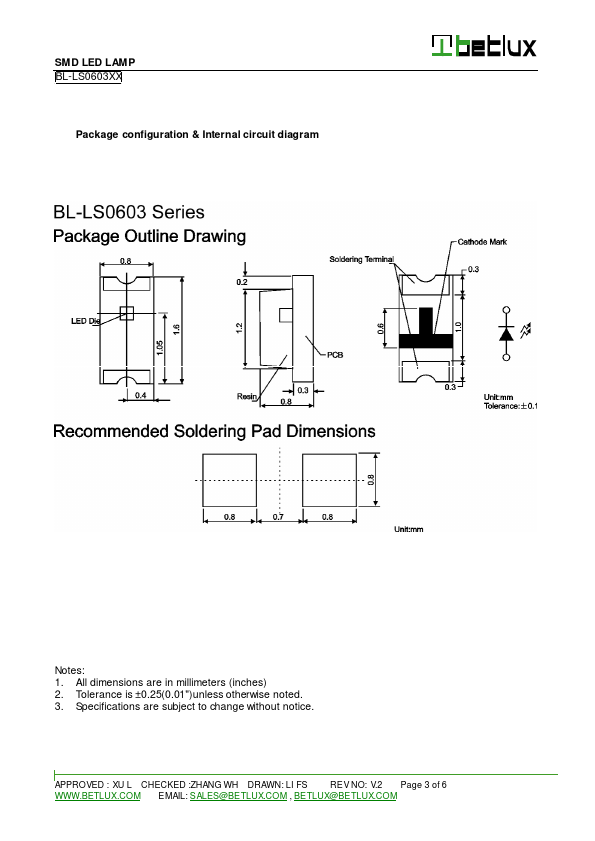 datasheet Preview Page 3
