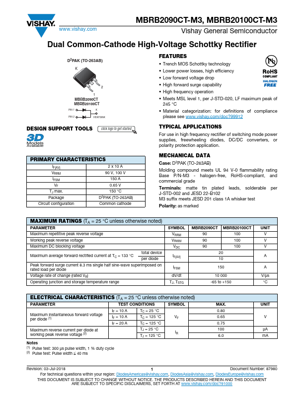 MBRB2090CT-M3