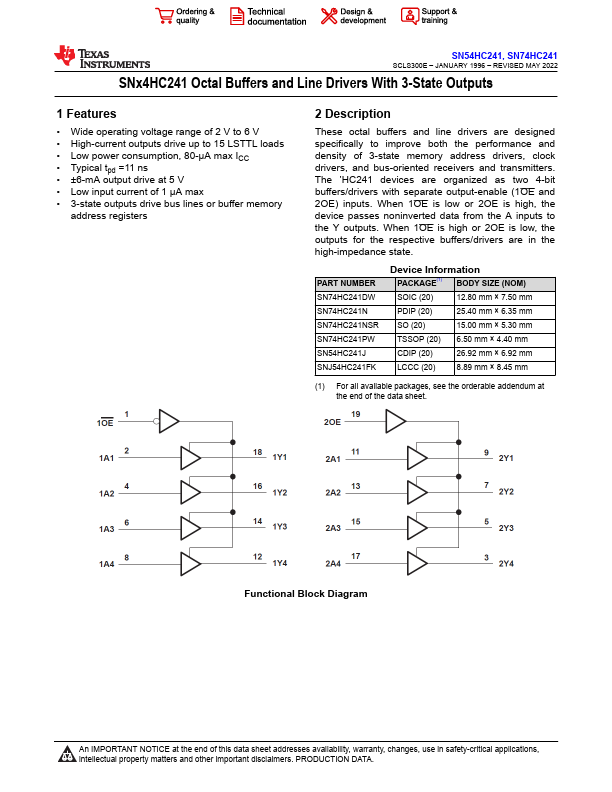 SN74HC241