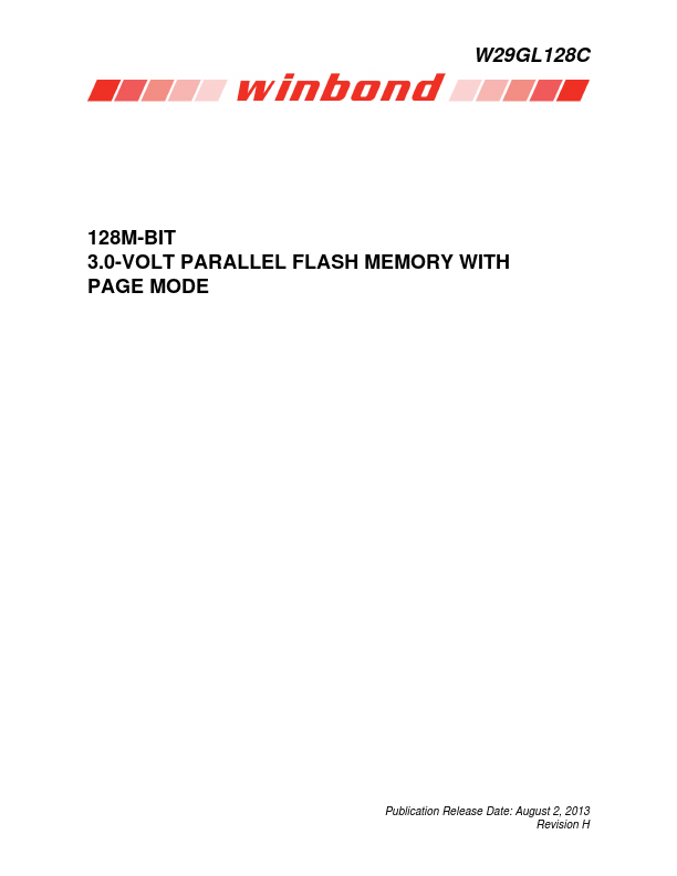 W29GL128C datasheet page 1 preview