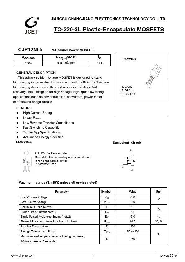 CJP12N65