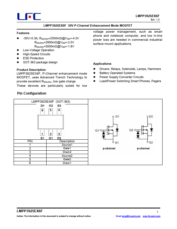 LMPP3925EX6F Datasheet Preview